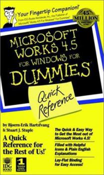 Paperback Microsoft? Works 4.5 for Windows? for Dummies?: Quick Reference Book