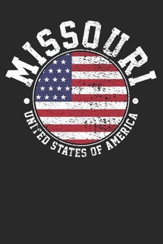 Paperback Notebook: Missouri Dot Grid 6x9 120 Pages Book