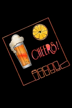 Cheers: 110 Page, Wide Ruled 6” x 9” Blank Lined Journal