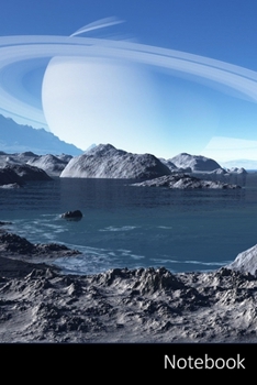 Paperback Notebook: 土星、風景、地形、水 ノートブ| Book