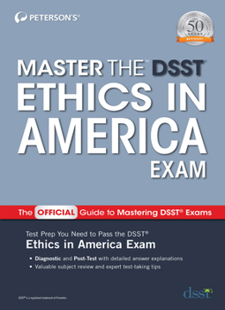 Paperback Master the Dsst Ethics in America Exam Book