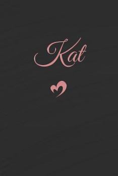 Paperback Kat: Personalized Blank Lined Journal Book