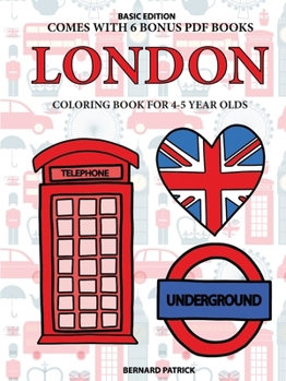 Paperback Coloring Book for 4-5 Year Olds (London) Book