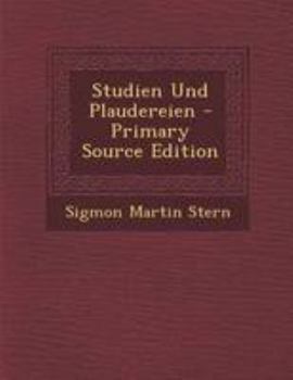 Paperback Studien Und Plaudereien [Korean] Book