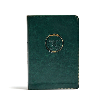 Imitation Leather CSB Military Bible, Green Leathertouch Book