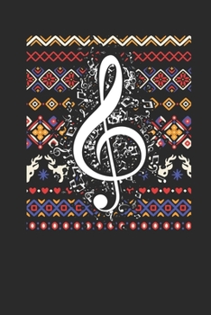 Ugly Christmas - Music: Blank Lined Notebook / Journal (6 X 9 -120 Pages) – Ugly Christmas Gift Idea