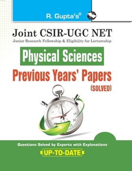 Paperback Joint CSIR-UGC NET: Physical Sciences - Previous Years' Papers (Solved) Book