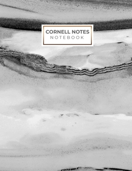 Cornell Notes Notebook: Marble design Cornell Note Paper Notebook. Nifty Large College Ruled Medium Lined Journal Note Taking System for School and University