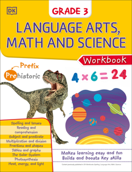 Paperback DK Workbooks: Language Arts Math and Science Grade 3 Book