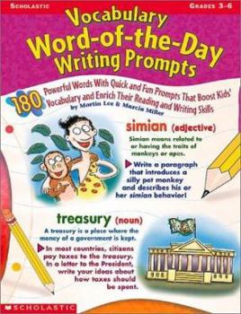 Paperback Vocabulary Word-Of-The-Day Writing Prompts Book