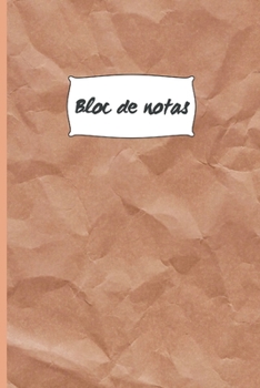 Paperback Bloc de Notas: Cuaderno Lineado. Cuaderno O Bloc de Notas O Apuntes, Diario O Agenda. [Spanish] Book