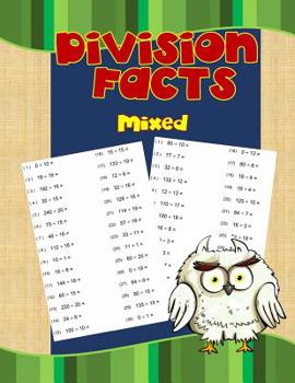 Paperback Division Facts Mixed: Division Math Arithmetic Workbook With Answers Mixed for Grades 4-6 Book