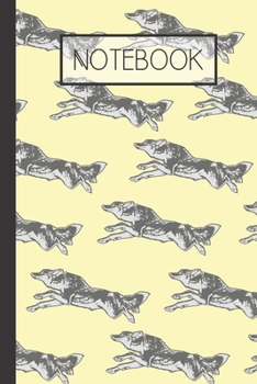 Notebook: Wolf Dog Lined 120 Page Notebook (6"x 9")