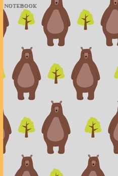 Paperback Notebook: Cool Bear Lover Softback Diary Composition Book Journal (6" x 9") 120 Lined Pages Book
