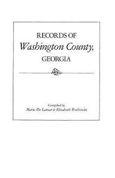 Paperback Records of Washington County, Georgia Book
