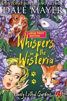 Paperback Whispers in the Wisteria [Large Print] Book