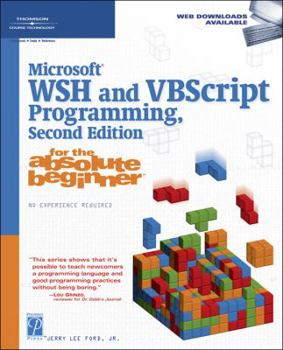 Paperback Microsoft WSH and VBScript Programming for the Absolute Beginner Book