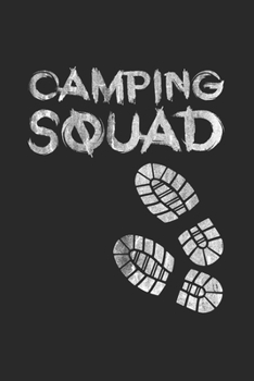 Paperback Camping squad: 6x9 Camping - dotgrid - dot grid paper - notebook - notes Book