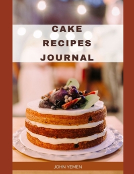 Paperback Cake Recipes Journal Book