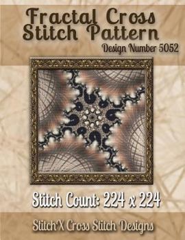 Paperback Fractal Cross Stitch Pattern: Design No. 5052 Book
