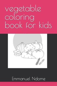 Paperback vegetable coloring book for kids Book