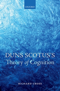 Hardcover Duns Scotus's Theory of Cognition Book