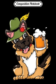 Composition Notebook: German Shepherd Dog Beer Oktoberfest Pros  Journal/Notebook Blank Lined Ruled 6x9 100 Pages