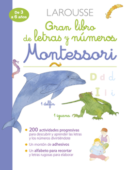 Paperback Gran Libro de Letras Y Números Montessori [Spanish] Book