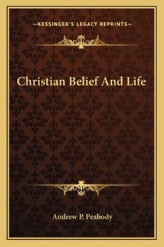 Paperback Christian Belief And Life Book