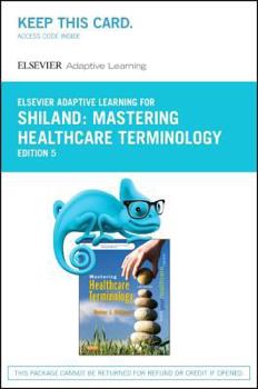 Paperback Elsevier Adaptive Learning for Mastering Healthcare Terminology (Access Card) Book