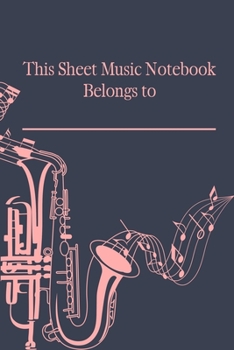 Paperback This Sheet Music Notebook Belongs To: Sheet music book DIN-A5 with 100 pages of empty staves for composers and music students for melodies and music n Book