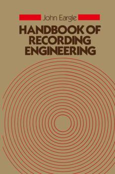 Hardcover Handbook of Recording Engineering Book
