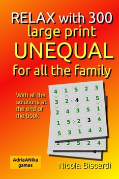 Paperback RELAX with 300 large print UNEQUAL for all the family Book