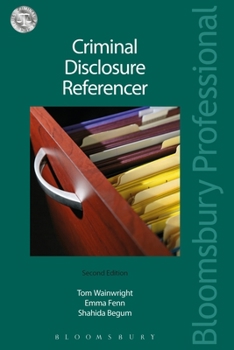 Paperback Criminal Disclosure Referencer Book