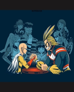 Paperback Notebook: One Punch Man Anime Soft Glossy Cover Graph Paper Pages Book 7.5 x 9.25 Inches 110 Pages Book