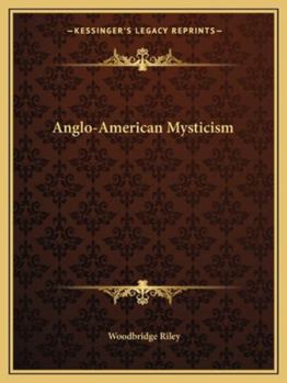 Paperback Anglo-American Mysticism Book