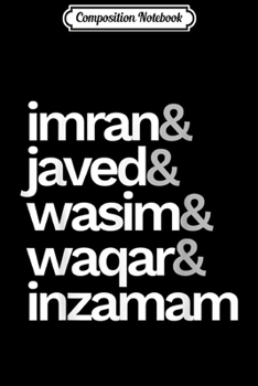 Composition Notebook: Pakistan Cricket Team Fan  Journal/Notebook Blank Lined Ruled 6x9 100 Pages