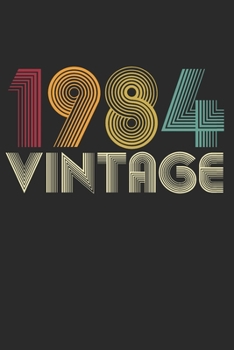 Vintage notebook paper 1984 Birthday 36th Gift