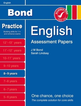 Paperback Bond Assessment Papers English 8-9 yrs Book