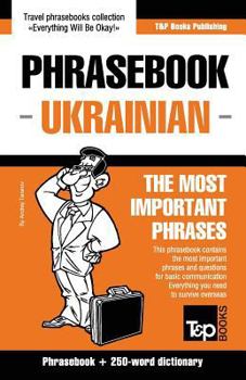 Paperback English-Ukrainian phrasebook and 250-word mini dictionary Book