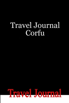 Paperback Travel Journal Corfu Book