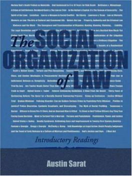 Paperback Social Organization of Law: Introductory Readings Book