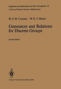 Paperback Generators and Relations for Discrete Groups Book