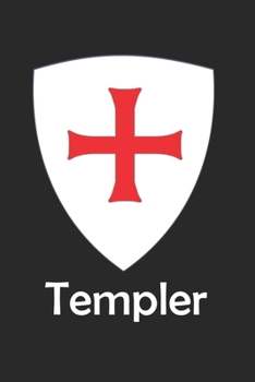 Paperback Templar Knight Crest - Christian Mediveal Order: Quad / Graph Paper Pages Journal / Notebook - 6x9 inches (DIN 5), 120 Pages Book
