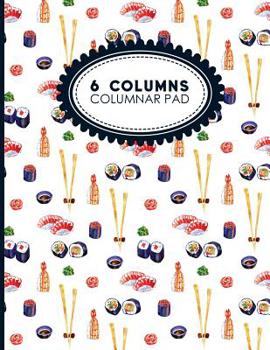 Paperback 6 Columns Columnar Pad: Accountant Workbook, Accounting Record Book, Ledger Paper Book, 8.5" x 11", 100 pages Book