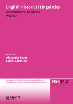 Hardcover English Historical Linguistics. Volume 2 Book