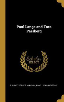 Hardcover Paul Lange and Tora Parsberg Book