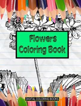 Paperback Flowers Coloring Book