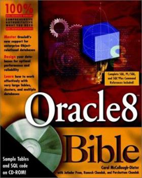 Paperback Oracle8 Bible [With Contains Sample Tables & SQL Code...] Book
