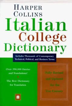 Hardcover Harper Collins Italian College Dictionary Book